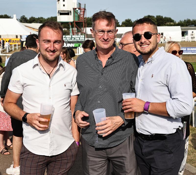 A small group of guys at Great Yarmouth Races