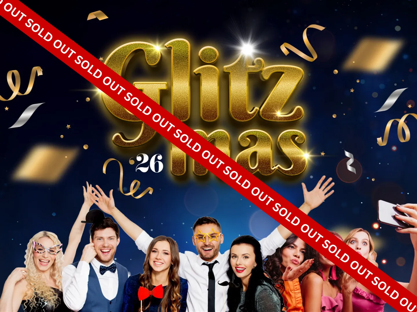 christmas shared party nights at great yarmouth racecourse 2026 artwork