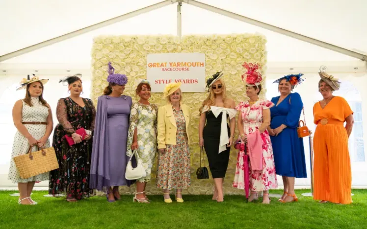 ladies day becomes ladies evening 2025. great yarmouth racecourse